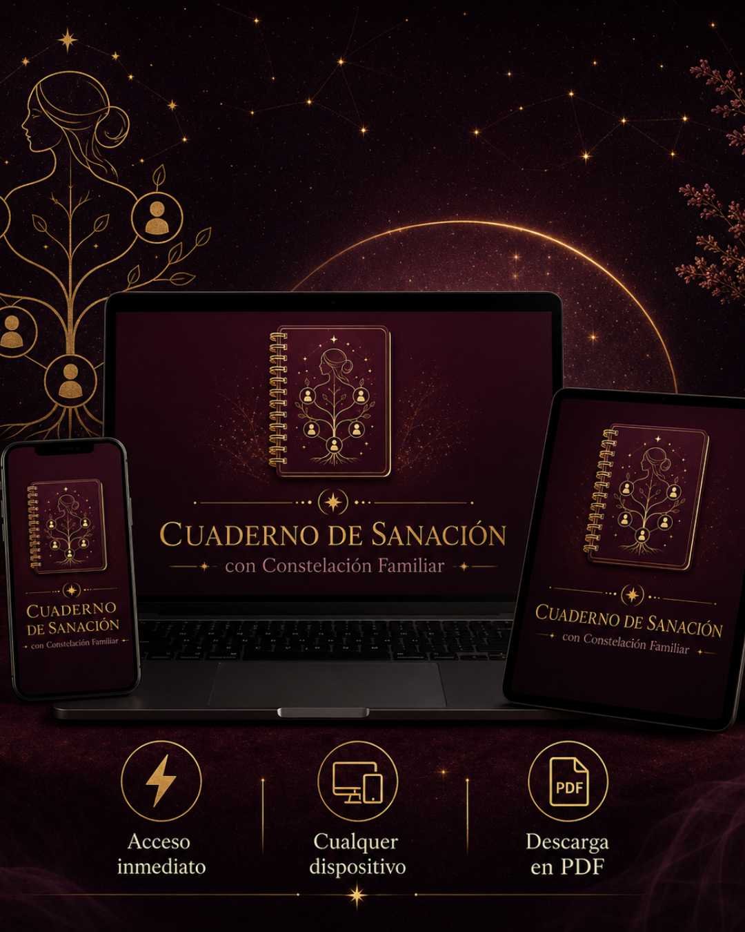 Cuaderno de Sanación con Constelación Familiar